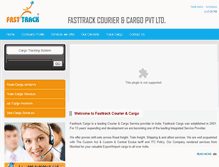 Tablet Screenshot of fasttrackcargo.com